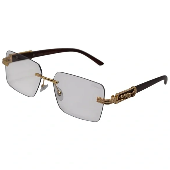 Cartier Oversized Glasses | Gold & Burgundy | Used – Like New | Transitions + BB - Picture 12 of 13
